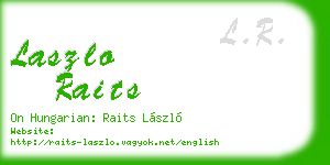 laszlo raits business card
